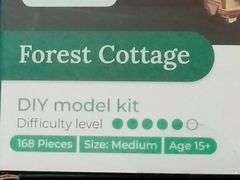 Tiny Treehouses, Forest Cottage DIY Model Kit, Medium, 168 Pieces