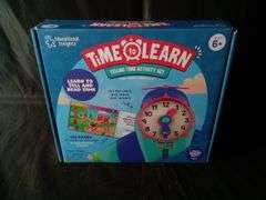 Educational Insights Time to Learn Telling Time Activity Set – 48 Pages 3-Pieces