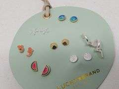 Lucky Brand Mint Summer Leather Stud Set