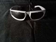 Men's Racer Wrap Sunglasses, Silver, One Size
