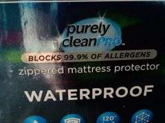 AllerEase Purely Clean Pro Waterproof Zippered Mattress Protector – White Twin