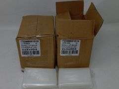 Lot of 2 Small Clear Poly LF Bags, 2"x3", Case 001010,  1000/Pack