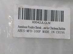 Anmboor, Poultry Shrink Bags, Clear