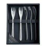 Martian Sori Yanagi Stainless Steel Cake Forks Set – Silver 6-Pcs