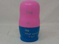 Pilot Stork Gender Reveal Nesting Doll, Girl Edition Surprise Toy