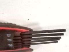 Amazon Basics Folding Hex Keys Set - Metric/SAE/Torx 3-Piece