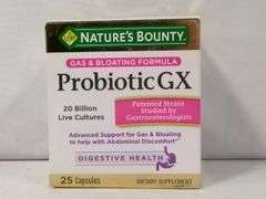 Nature's Bounty, Gas & Bloating Formula Probiotic GX Capsules, 25 Ct