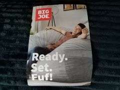 Big Joe Fuf with Liner Black Licorice Bean Bag Chair Replacement Cover