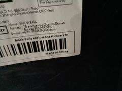 Fully Enclosed Car Seat Covers – Black