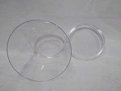 Shopstori Transparent Round Plastic Containers with Lid – 2 Count