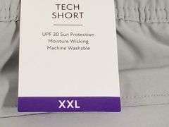 Member's Mark Men's Tech Pull On Short – Light Grey Size: XXL