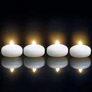 Waterproof Flameless Floating Candles P2027T2, Battery Operated, 4 Count