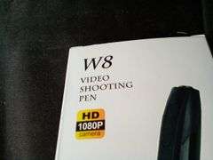 Portable HD Video Shooting Pen W8, HD 1080P Camera, Black