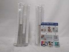 Product Manual Acrylic Sign Holder – Clear