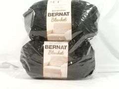 Yarnspirations Bernat Blanket Yarns – Black 10.5 oz 220yds each 2 Count
