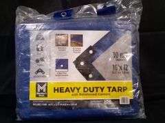Member's Mark, Heavy Duty Tarp With Reinforced Corners, Blue, 16' L x 12' W