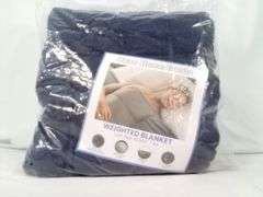 Okao Home Goods Weighted Blanket – Navy Blue, Twin Size 40" x 60" 7lbs