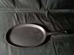 Valor Cast Iron Oval Serving Griddle Skillet with Handle