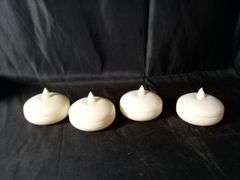 Waterproof Flameless Floating Candles P2027T2, Battery Operated, 4 Count