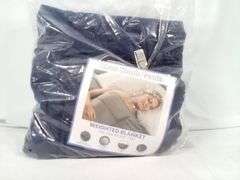 Okao Home Goods Weighted Blanket – Navy Blue, Twin Size 40" x 60" 7lbs