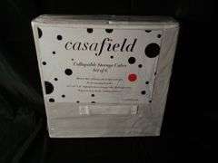 Casafield Collapsible Storage Cubes – Set of 6, White 13" x 13" x 13"