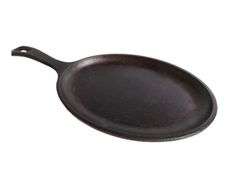 Valor Cast Iron Oval Serving Griddle Skillet with Handle