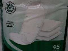 Escape Plus, Ultimate Protective Pads, 16" L, 45 Pack