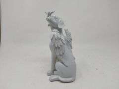 Dog Angel with Wings Pet Memorial Grave Marker Tribute Statue