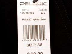 Men's Pelagic Mako 20" Hybrid Shorts – Black Size: 38