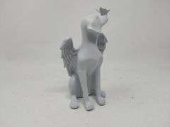 Dog Angel with Wings Pet Memorial Grave Marker Tribute Statue