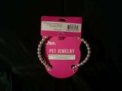 Pawsitively Fun Pearl & Heart-Charm Pet Jewelry – Size: Large 6.5" x 6.25"