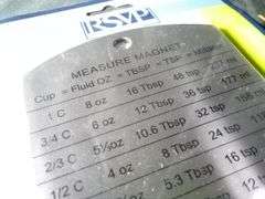 RSVP Stainless Steel Measure Conversion Magnet