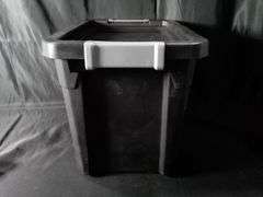 Sterilite Stacker Tote – Black 7.5 Gal. 18"L x 12-5/8" x 13-1/4"H