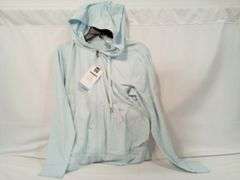 Member's Mark 4-Way Stretch Favorite Soft Full Zip Jacket – Light Blue Size: L