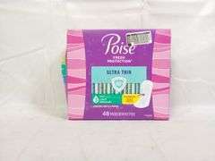 Poise, Fresh Protection Ultra Thin Incontinence Pads, 48 Pack