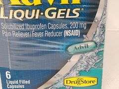 Advil Liqui-Gels Ibuprofen – 6 Liquid Filled Capsules/Pack (6 Packs)