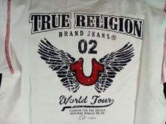 True Religion, Women’s Wing Logo Tee, White, Medium