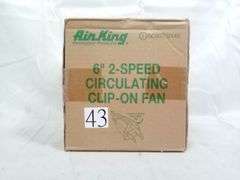 Air King 2-Speed Circulating Clip-On Fan – 6" Blade 9145