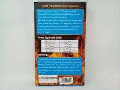 Cook Genius Heat Resistant BBQ Gloves – Black/Red 1-Pair