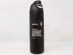 Owala, FreeSip Stainless Steel Water Bottle, Black, 24 Oz