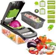 Set of 16 Kitchen Ideas Veggie Slicer – Grey/Green