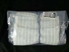 Lot of 4 Meema Cloth Napkins – Gray Striped