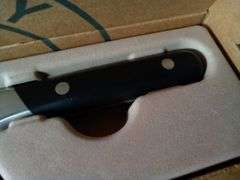 Made In Chef Knife with Truffle Black Handle – Black/Silver 8"