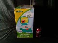 Sesame Street Elmo Hooray 3-in-1 Potty Training Toilet Seat and Step Stool