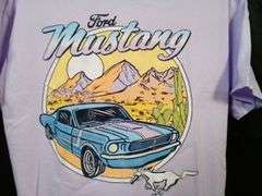 Ford, Mustang Licensed Graphic Tee, Purple, Small