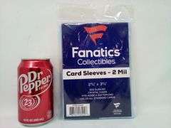 Topps, Fanatics Soft Card Sleeves, Clear, 500 Pack