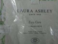 Lot of 2 Laura Ashley Fascott Better Easy Care Tablecloth – Floral Green/Multi