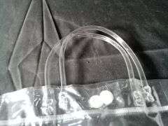 Lot Of 16 Christmas Gift Tote Bags, Reusable Transparent Party Favor Bags, Clear