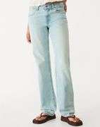 D03 Straight-Leg Low-Rise Jeans – Light Blue Size: 36 Petite (USA 04)