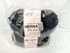 Yarnspirations Bernat Blanket Yarns – Black 10.5 oz 220yds each 2 Count